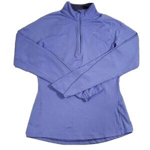 Nike Dri-Fit Element Long Sleeve Zip Running Sweatshirt Women's Large Purple
